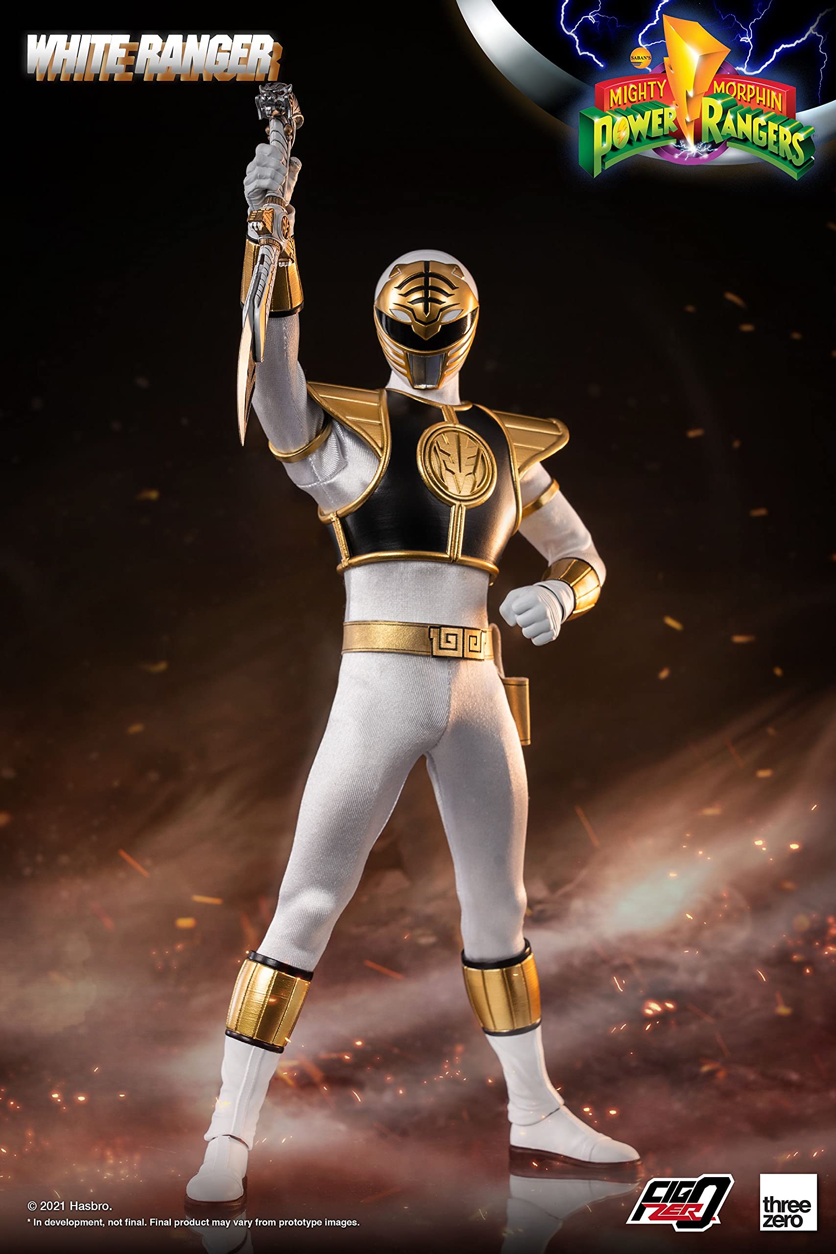 ThreeZero Mighty Morphin Power Rangers: White Ranger 1:6 Scale